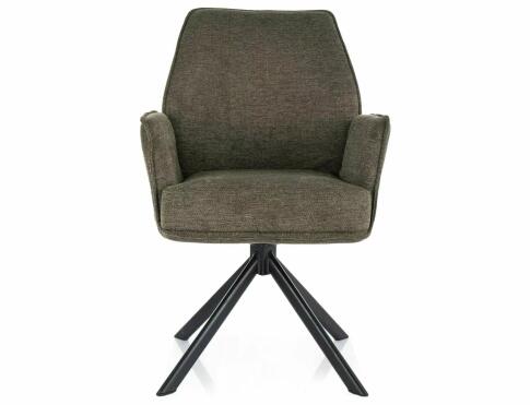 Стул SIGNAL HUGO Brego 77 оливковый/черный, поворотный
