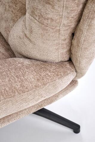 Комплект HALMAR PESTO (кресло+подставка для ног) бежевый