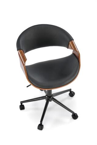 Кресло компьютерное HALMAR BILBO черный/орех