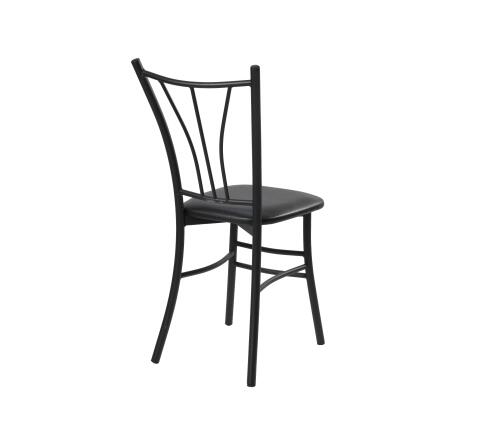 Стул ВВР Трилогия Черный/черный, экокожа