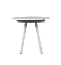 Стол ВВР Элип-2 Мрамор марквина белый/белый профиль