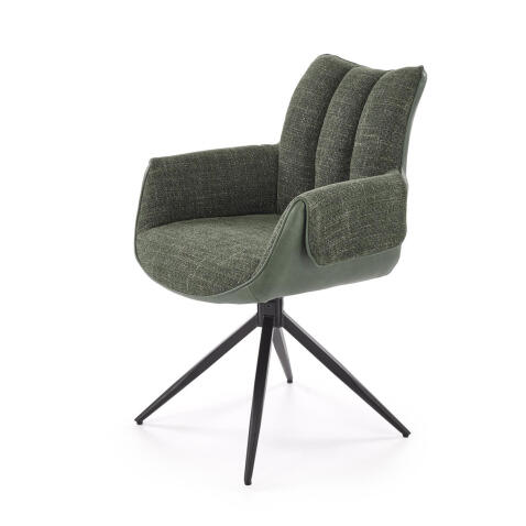 Стул HALMAR K579 зеленый/черный, поворотный