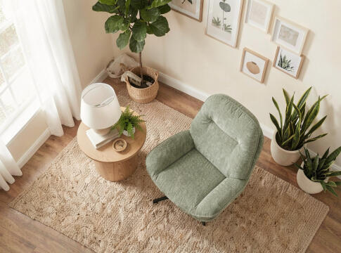 Кресло SIGNAL HARPER tap. 238 оливковый/черный