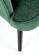 Кресло HALMAR DELGADO темно-зеленый/черный