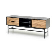 Тумба под теле/видео аппаратуру HALMAR MURANO RTV-1 дуб артизан/черный