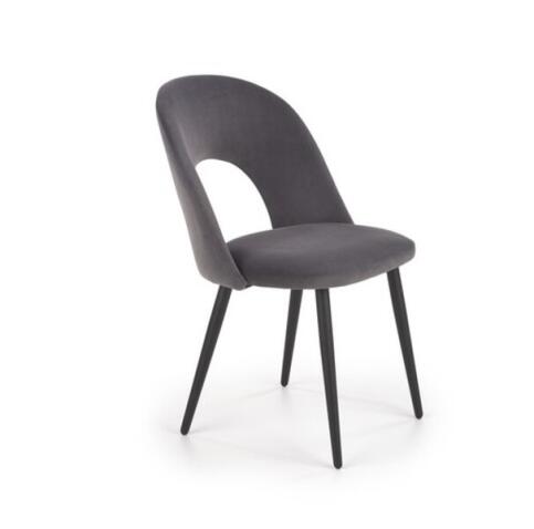 Стул HALMAR K384 серый/черный