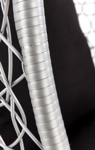 Кресло HALMAR EGGY серый/черный