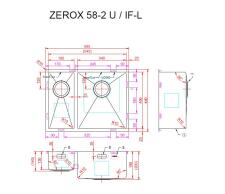 Мойка ZORG ZEROX 58-2 U / IF-L PVD GUNBLACK