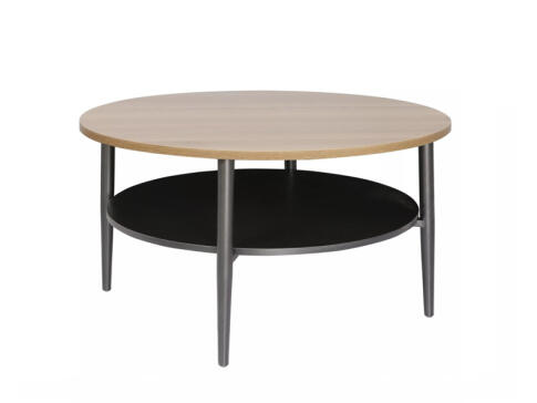 Стол журнальный SIGNAL ELLA A дуб/черный 80/45