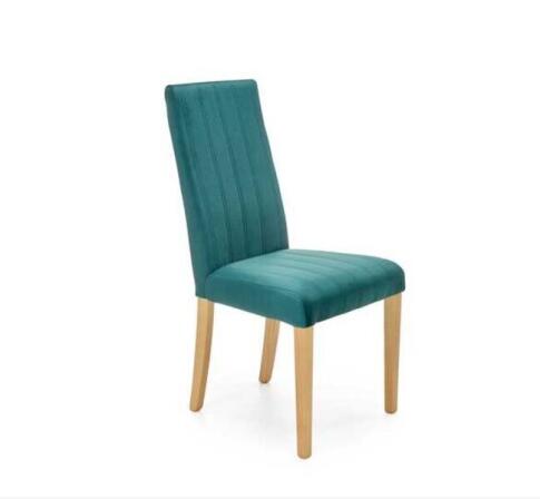 Стул HALMAR DIEGO 3 Monolith 37 зеленый/дуб медовый