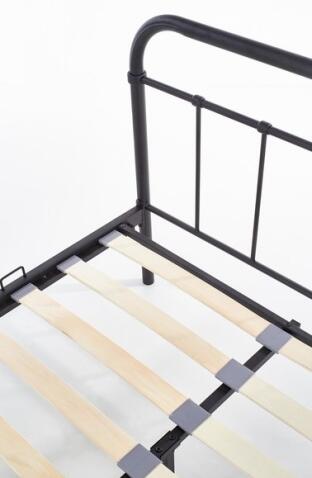 Кровать HALMAR LINDA черный, 120/200