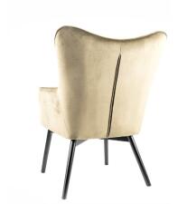 Кресло SIGNAL CARMEN Velvet Bluvel 77 оливковый/черный мат