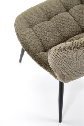 Стул HALMAR K548 оливковый/черный