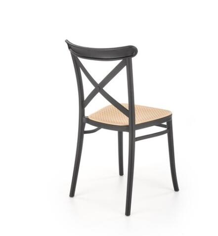 Стул HALMAR K512 черный/коричневый