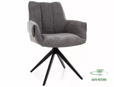 Стул SIGNAL GIO t.252 серый/черный, поворотный