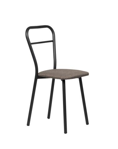 Стул ВВР Браун бурый/черный, рогожка