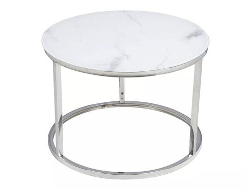 Комплект SIGNAL ATLANTA B (2 стола журнальных) белый мрамор/хром