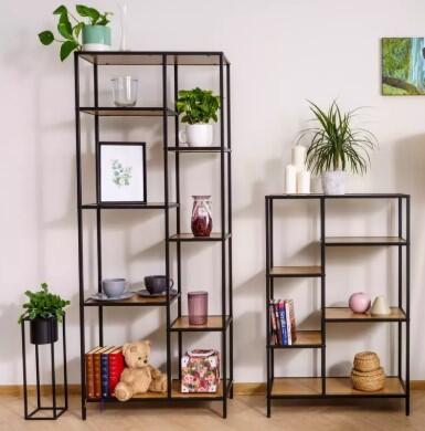 Стеллаж SIGNAL COSTA B дуб/черный