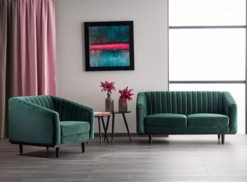 Диван SIGNAL ASPREY 2 Velvet Bluvel 78 зеленый/венге