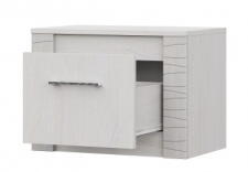 Тумба прикроватная SV-МЕБЕЛЬ (МС Гамма 20 К) Серия №4 Ясень анкор светлый / Сандал светлый