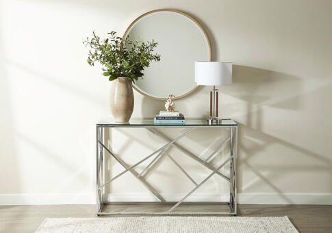 Консоль SIGNAL ESCADA C прозрачный/хром, 120/40/78