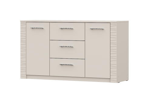 Комод NN Мебель (МС Калипсо К) 3 ящика двухстворчатый Меланж