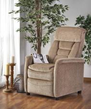 Кресло HALMAR JORDAN раскладное, бежевый/черный