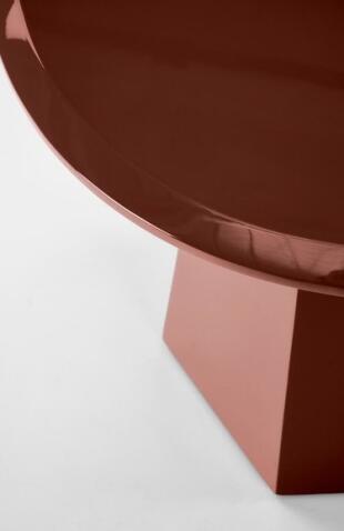 Стол журнальный HALMAR LOCA бордовый