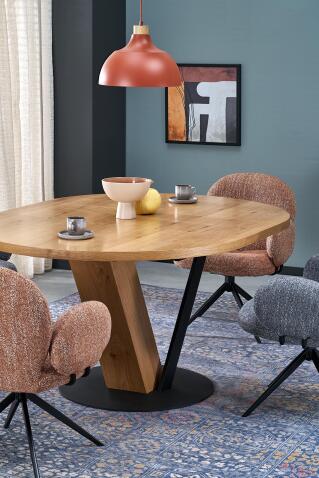 Стул HALMAR K568 корица/черный, поворотный