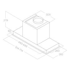 Вытяжка ELICA HIDDEN 2.0 BL MAT/A/72