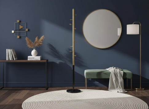 Вешалка HALMAR W68 золотой/черный