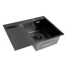 Мойка ARFEKA ECO AR 650*500 R BLACK PVD NANO