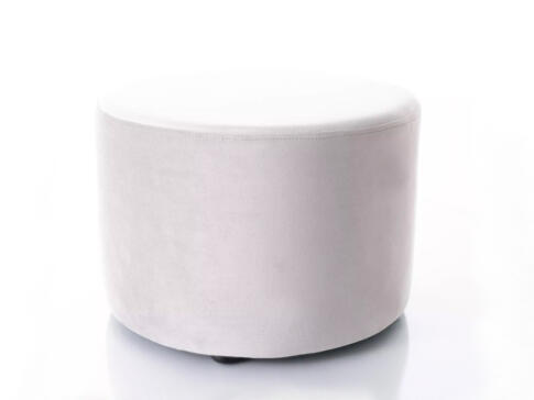 Пуф SIGNAL DOTI A Velvet Bluvel 03 светло-серый