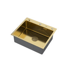 Мойка ARFEKA ECO AR 600*500 POP-UP GOLD PVD NANO