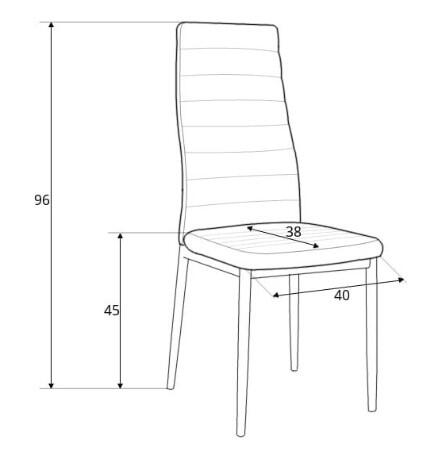 Стул SIGNAL H261 BIS алюминий/коричневый