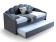 Кровать SIGNAL BELLA Velvet Bluvel 14 серый 90/200