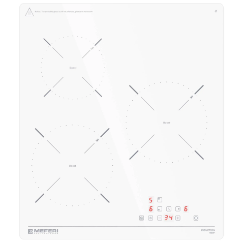 Варочная панель индукционная MEFERI MIH453WH POWER