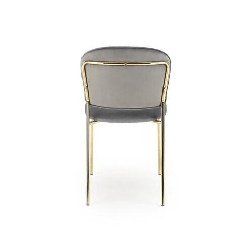 Стул HALMAR K499 серый/золотой