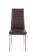 Стул HALMAR K70 темно-коричневый/хром