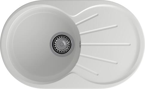 Кухонная мойка GRANFEST RONDO R-750L иней