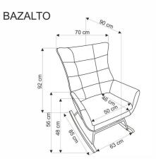 Кресло-качалка HALMAR BAZALTO зеленый Кресло-качалка HALMAR BAZALTO зеленый