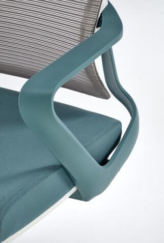 Кресло компьютерное HALMAR VESUVIO 2 бирюзовый/серый/белый