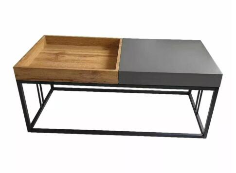 Стол журнальный SIGNAL LUNARIA дуб артизан/антрацит/черный мат 110/50