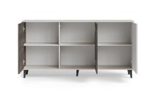 Комод HALMAR RANDOM 2 KM-1 кашемир/орех/черный