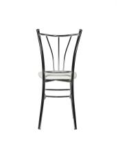 Стул ВВР Трилогия белый крокодил/хром, экокожа