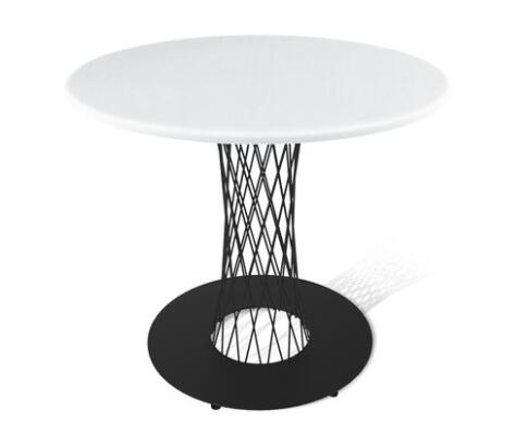 Стол Sheffilton SHT-TU3-1/80 МДФ артикул SHT-T50 черный муар/белый