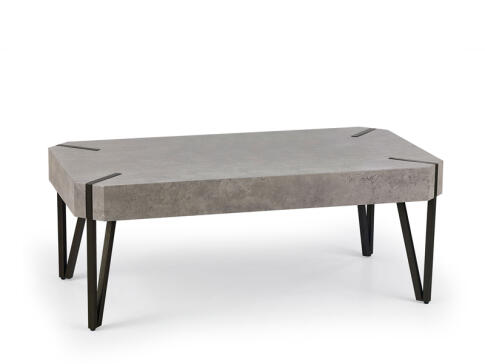 Стол журнальный HALMAR EMILY серый/черный, 110/60/42