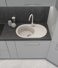 Смеситель для кухни GRANFEST QUARZ Z-5410 белый