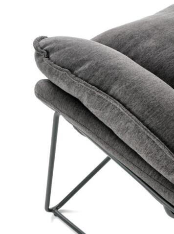 Кресло HALMAR VOLKER темно-серый/черный