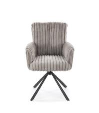Стул HALMAR K572 серый/черный, поворотный